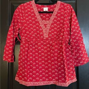 Motherhood Maternity Red Floral Tunic